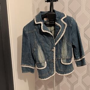 Stylish Blue Denim Womans Jacket